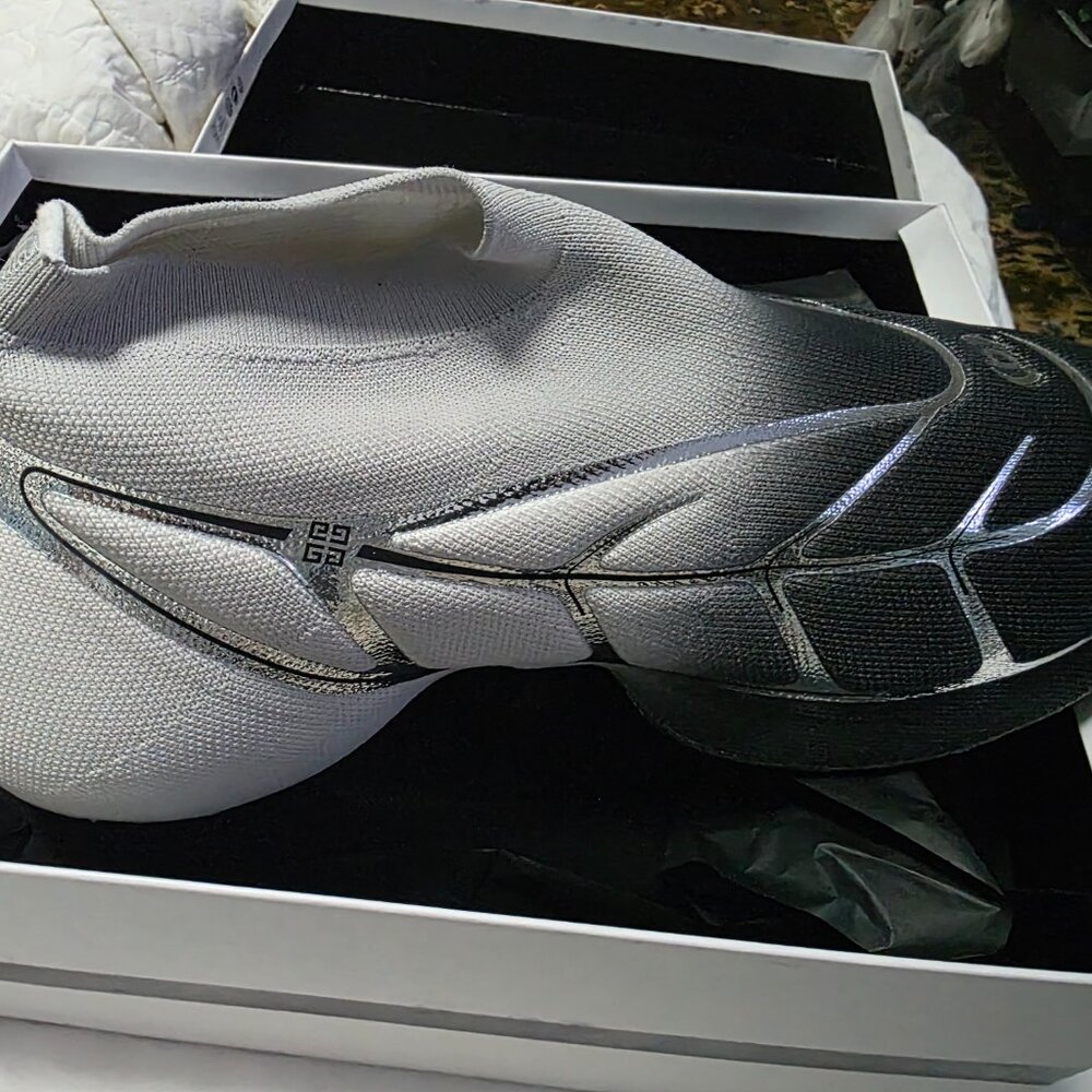 Givenchy tk-360+ low-top sneakers silver color - Picture 3 of 12
